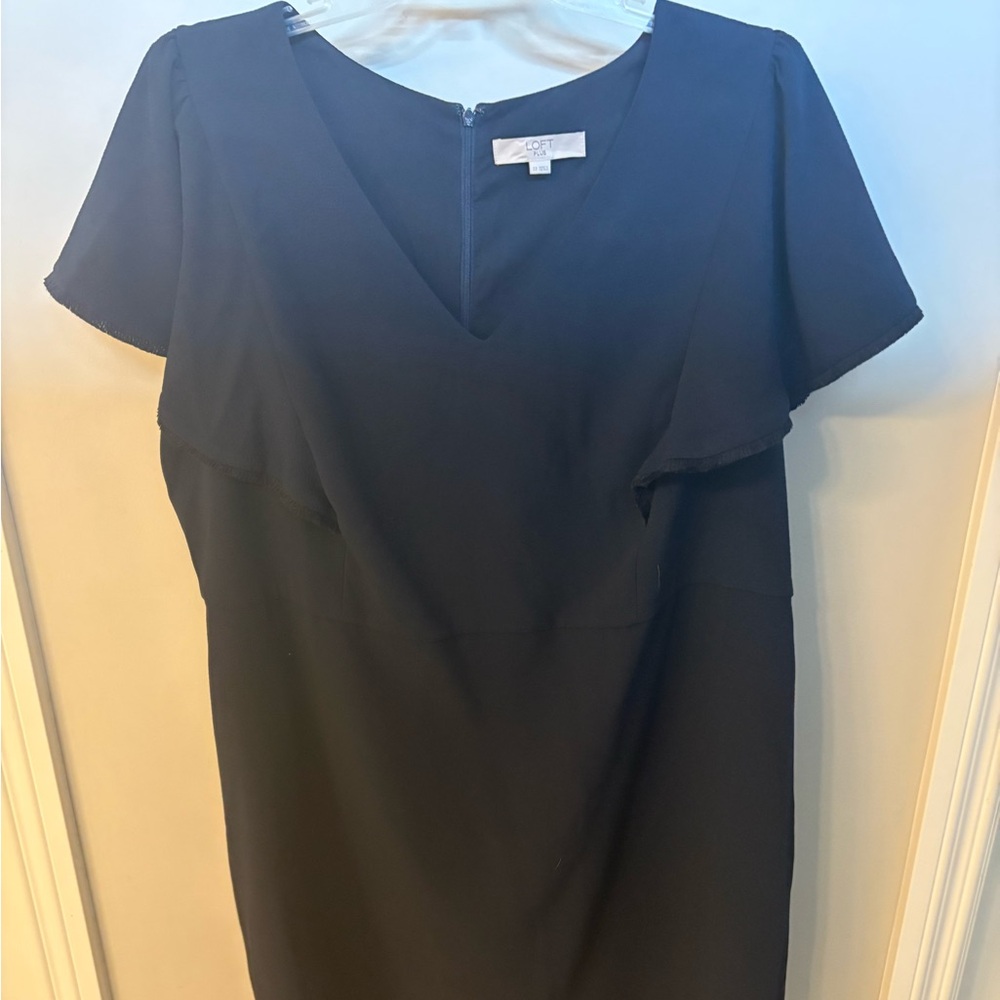 LOFT Plus navy blue dress